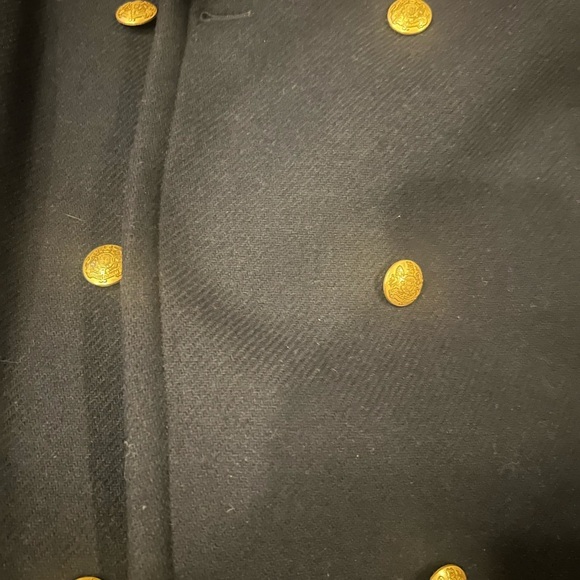 Each Other Paris Double Breasted Military Wool Blend Coat Size Women L Men M - Picture 4 of 7